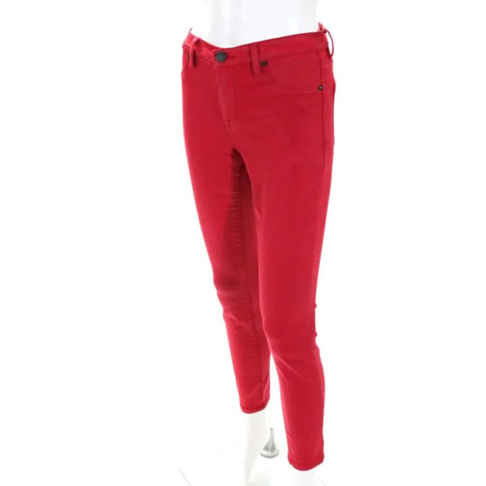 BLANKNYC  Womens Mercer Stretch Fit Skinny Jeans Red Size 28 11634392